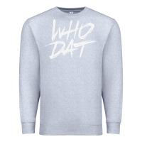 Heather Grey Who Dat GIFT Premium Sweatshirt - minhPixels