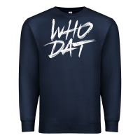 Navy Who Dat GIFT Premium Sweatshirt - minhPixels