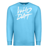 Ocean Blue Who Dat GIFT Premium Sweatshirt - minhPixels