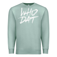Seafoam Who Dat GIFT Premium Sweatshirt - minhPixels