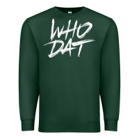 Sports Green Who Dat GIFT Premium Sweatshirt - minhPixels