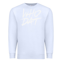White Who Dat GIFT Premium Sweatshirt - minhPixels
