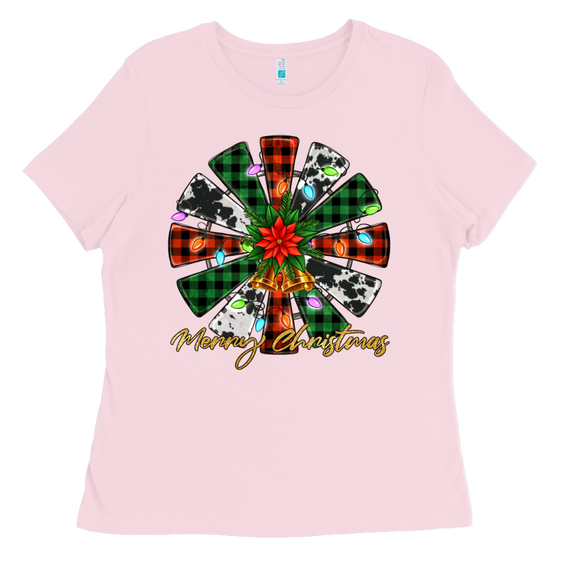 Merry Christmas Windmill Ladies Tee by Jasminsmagicworld | Teevron