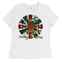 White merry christmas windmill Ladies Tee - Jasminsmagicworld