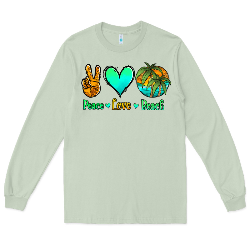 Peace Love Beach Long Sleeve Tee by Jasminsmagicworld | Teevron