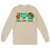 Mushroom peace love beach Long Sleeve Tee - Jasminsmagicworld