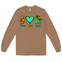 Toasted Coconut peace love beach Long Sleeve Tee - Jasminsmagicworld