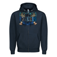 Navy freezin season Zipper Hoodie - SublimationCraftShop