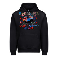 Black red white wroom wroom wroom Urban Hoodie - AdoDesignShop