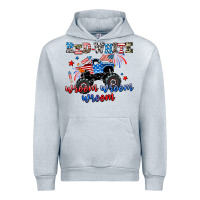 Heather Grey red white wroom wroom wroom Urban Hoodie - AdoDesignShop