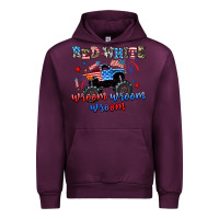 Mauve Wine red white wroom wroom wroom Urban Hoodie - AdoDesignShop