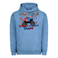 Pigment Pebble Blue red white wroom wroom wroom Urban Hoodie - AdoDesignShop