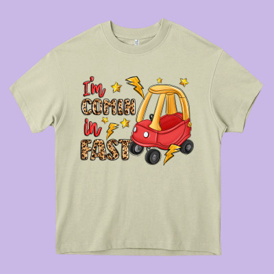 I'm Comin In Fast Heavy Core Tee Designed By Lillyallendesigns