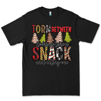 Black torn between looking like a snack and eating one christmas cake Premium Tee - Jasminsmagicworld