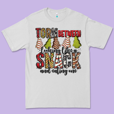 Torn Between Looking Like A Snack And Eating One Christmas Cake Premium Tee Designed By Jasminsmagicworld