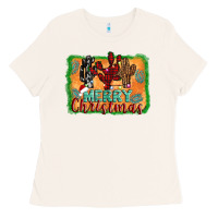 Bone merry christmas cactus Ladies Tee - Jasminsmagicworld