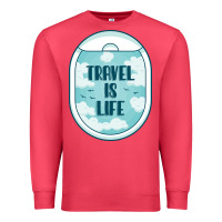 Cardinal Travel Is Life Funny Traveling Gift Premium Sweatshirt - minhPixels