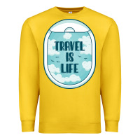 Lemon Travel Is Life Funny Traveling Gift Premium Sweatshirt - minhPixels