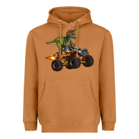 Meerkat monster truck and t rex dinosaur Heavyweight Hoodie - Artiststas