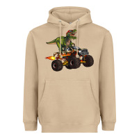 Mushroom monster truck and t rex dinosaur Heavyweight Hoodie - Artiststas
