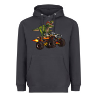 Smoke monster truck and t rex dinosaur Heavyweight Hoodie - Artiststas