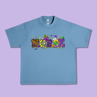 Mardi Gras Day Nurse Urban Heavy Tee Designed By Howdyjamesfarm