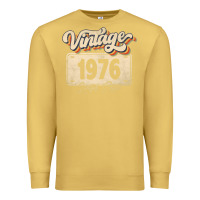 Antique Gold 46 Year Old Vintage 1976 Men Women 46th Birthday Decor Premium Sweatshirt - minhPixels