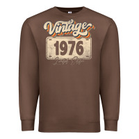 46 Year Old Vintage 1976 Men Women 46th Birthday Decor Premium Sweatshirt | Teevron