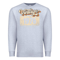 Heather Grey 46 Year Old Vintage 1976 Men Women 46th Birthday Decor Premium Sweatshirt - minhPixels