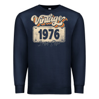 Navy 46 Year Old Vintage 1976 Men Women 46th Birthday Decor Premium Sweatshirt - minhPixels