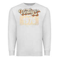 Oatmeal Heather 46 Year Old Vintage 1976 Men Women 46th Birthday Decor Premium Sweatshirt - minhPixels