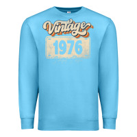 Ocean Blue 46 Year Old Vintage 1976 Men Women 46th Birthday Decor Premium Sweatshirt - minhPixels