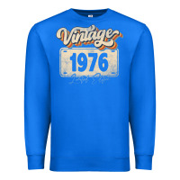 True Royal 46 Year Old Vintage 1976 Men Women 46th Birthday Decor Premium Sweatshirt - minhPixels