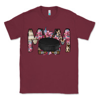 Burgundy mom hockey flower Classic Tee - RacoonDesign