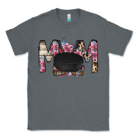 Charcoal Heather mom hockey flower Classic Tee - RacoonDesign