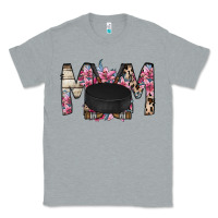 Heather Grey mom hockey flower Classic Tee - RacoonDesign