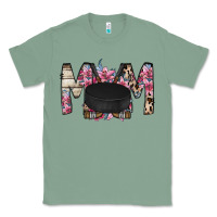 Sage mom hockey flower Classic Tee - RacoonDesign