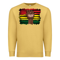 Antique Gold june juneteenth Premium Sweatshirt - Artiststas
