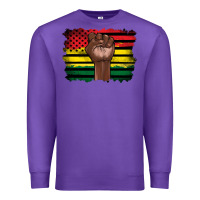 Purple june juneteenth Premium Sweatshirt - Artiststas