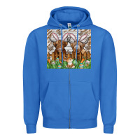 True Royal easter cow Zipper Hoodie - CowhideDigitalArt