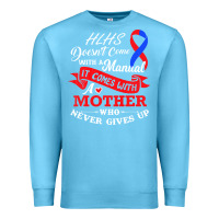 Ocean Blue Hlhs Awareness Support Shirt Awesome Gift For Awesome Family Premium Sweatshirt - minhPixels