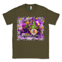 Army Green Mardi Gras gnome on the truck Classic Tee - NancyCooperArtShop