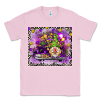 Bubblegum Pink Mardi Gras gnome on the truck Classic Tee - NancyCooperArtShop