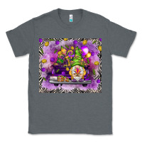 Charcoal Heather Mardi Gras gnome on the truck Classic Tee - NancyCooperArtShop