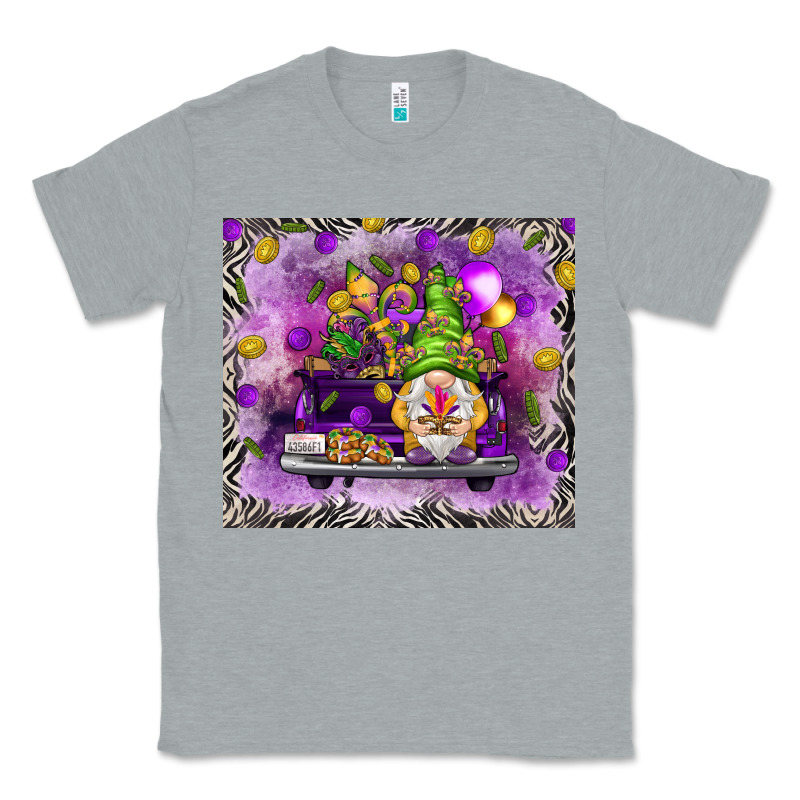 Mardi Gras Gnome On The Truck Classic Tee by NancyCooperArtShop | Teevron