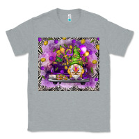 Heather Grey Mardi Gras gnome on the truck Classic Tee - NancyCooperArtShop