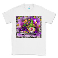 White Mardi Gras gnome on the truck Classic Tee - NancyCooperArtShop