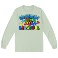 Matcha Different is beautiful Autism Long Sleeve Tee - CowGirlArtShop