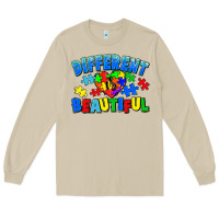 Mushroom Different is beautiful Autism Long Sleeve Tee - CowGirlArtShop