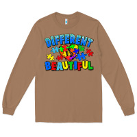 Toasted Coconut Different is beautiful Autism Long Sleeve Tee - CowGirlArtShop